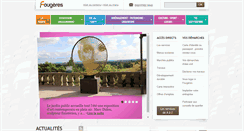 Desktop Screenshot of fougeres.fr